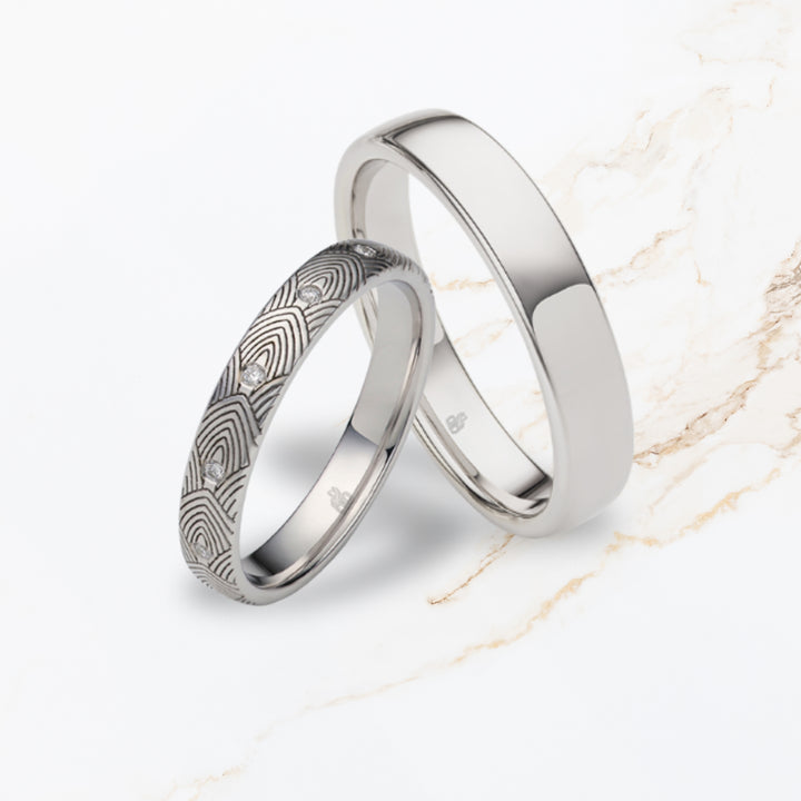 Eheringe Schuppen "Art Deco Kollektion"