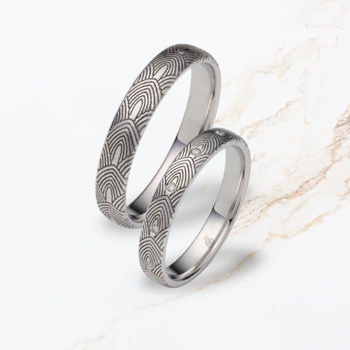 Eheringe Schuppen "Art Deco Kollektion"