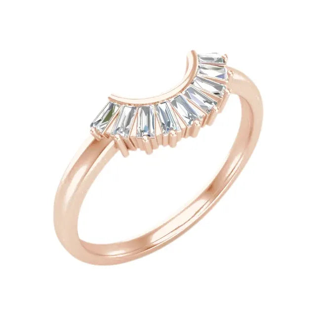 Ring Ray mit 9 Baguette - Diamanten