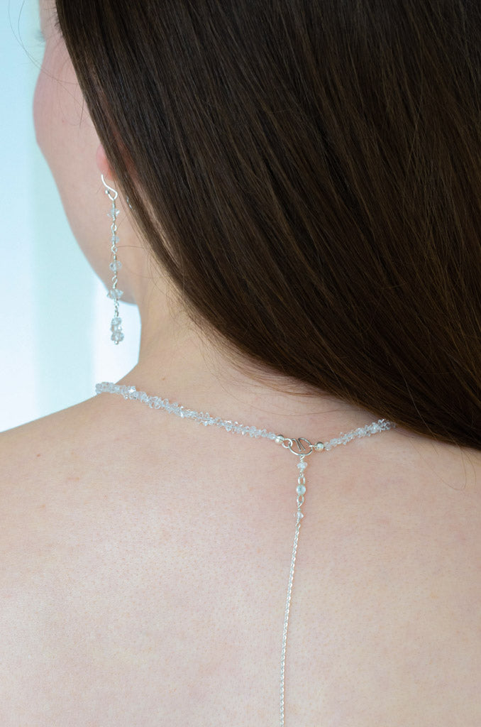 Clair de Rêve - funkelndes Collier aus Silber 925 mit Herkimer Bergkristall