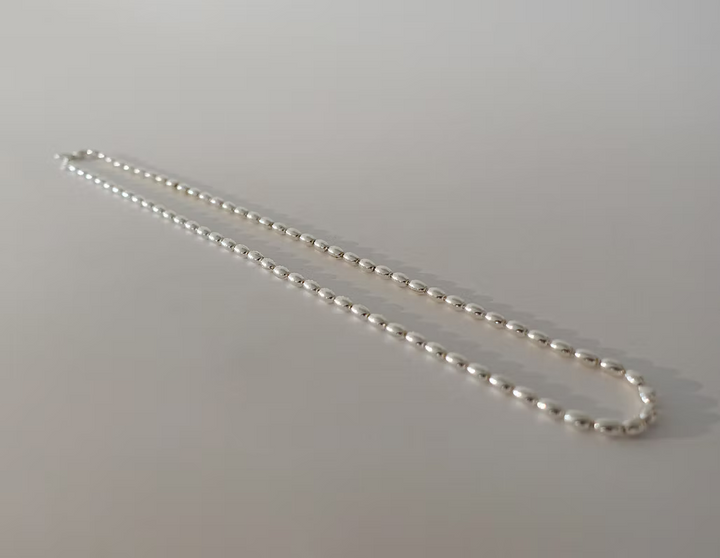 Collier Eier Kette Silber 925