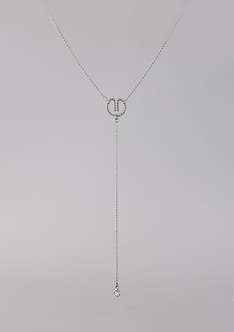 "Loop" Einhänge Kette mit Bergkristall