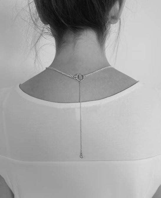 "Loop" Einhänge Kette mit Bergkristall