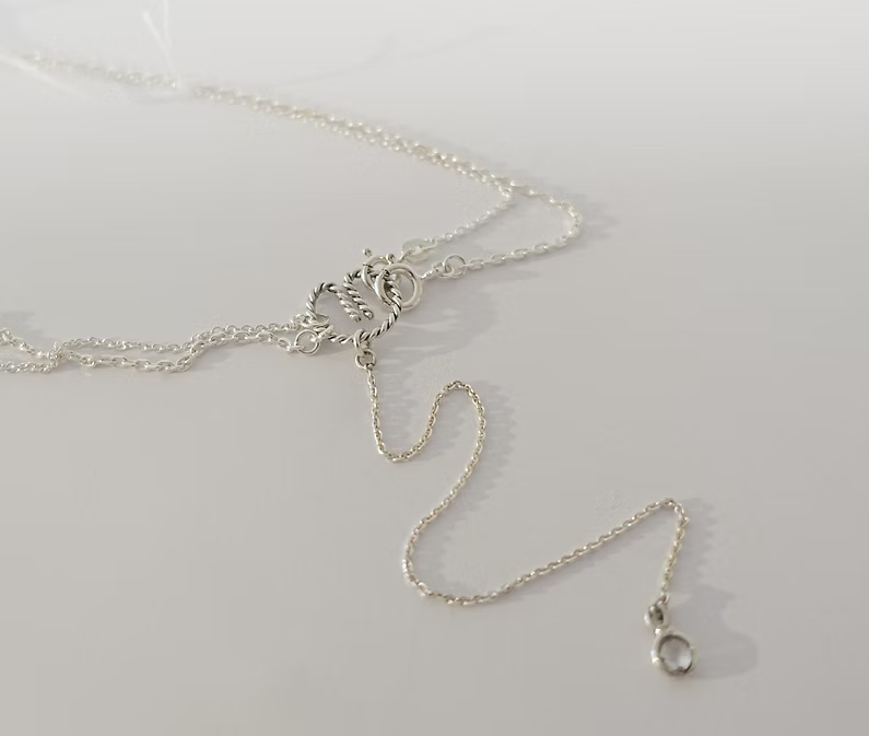 "Loop" Einhänge Kette mit Bergkristall