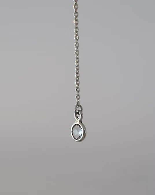 "Loop" Einhänge Kette mit Bergkristall